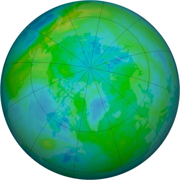 Arctic ozone map for 26 September 2001